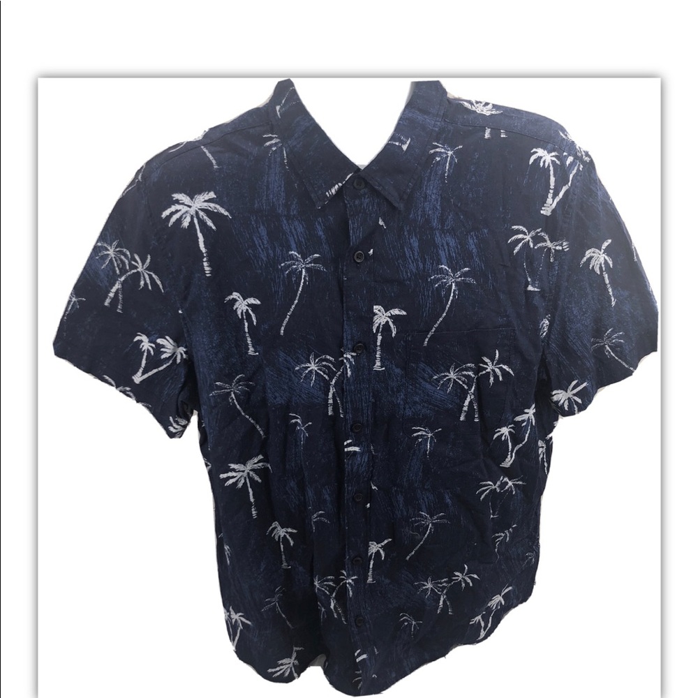 American Eagle Palm Tree blue Short sleeve XL